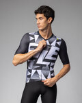 ALÉ Cycling short sleeve jersey - MULTIVERSO PR-E - black/white