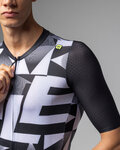 ALÉ Cycling short sleeve jersey - MULTIVERSO PR-E - black/white