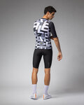 ALÉ Cycling short sleeve jersey - MULTIVERSO PR-E - black/white