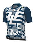 ALÉ Cycling short sleeve jersey - MULTIVERSO PR-E - blue/white