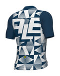 ALÉ Cycling short sleeve jersey - MULTIVERSO PR-E - blue/white