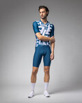 ALÉ Cycling short sleeve jersey - MULTIVERSO PR-E - blue/white