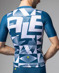 ALÉ Cycling short sleeve jersey - MULTIVERSO PR-E - blue/white