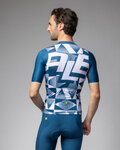 ALÉ Cycling short sleeve jersey - MULTIVERSO PR-E - blue/white