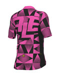 ALÉ Cycling short sleeve jersey - PR-E MULTIVERSO - pink/black