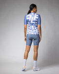 ALÉ Cycling short sleeve jersey - MULTIVERSO PR-E - blue/white