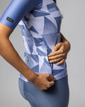 ALÉ Cycling short sleeve jersey - MULTIVERSO PR-E - blue/white