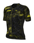 ALÉ Cycling short sleeve jersey - PR-E TOWN - black/yellow