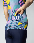 ALÉ Cycling short sleeve jersey - PR-E GAMES - pink/turquoise/yellow