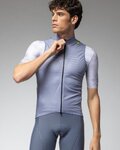 ALÉ Cycling gilet - SAUVAGE PR-E - silver/light blue