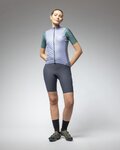 ALÉ Cycling gilet - SAUVAGE PR-E - silver/light blue