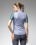 ALÉ Cycling gilet - SAUVAGE PR-E - silver/light blue