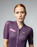 ALÉ Cycling short sleeve jersey - PR-E FOLLOW ME - purple