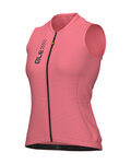 ALÉ Cycling sleeveless jersey - PRAGMA COLOR BLOCK - pink