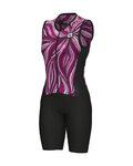 ALÉ Cycling skinsuit - PRAGMA ART - black/pink