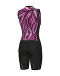 ALÉ Cycling skinsuit - PRAGMA ART - black/pink