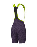 ALÉ Cycling bib shorts - PR-E SAUVAGE - purple/multicolour