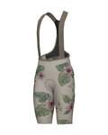 ALÉ Cycling bib shorts - SAUVAGE PR-E - beige/multicolour