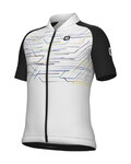 ALÉ Cycling short sleeve jersey - KID MEGABYTE - white
