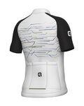 ALÉ Cycling short sleeve jersey - KID MEGABYTE - white