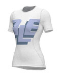 ALÉ Cycling short sleeve t-shirt - INTIMO MULTIVERSO - white/blue
