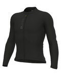 ALÉ Cycling summer long sleeve jersey - PRAGMA COLOR BLOCK - black