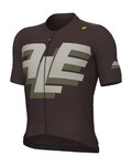ALÉ Cycling short sleeve jersey - PR-E SAUVAGE - brown