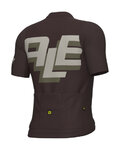 ALÉ Cycling short sleeve jersey - PR-E SAUVAGE - brown