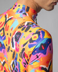 ALÉ Cycling winter long sleeve jersey - TRIBAL - orange