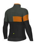 ALÉ Cycling thermal jacket - PR-E GEOMETRIC - black/grey/orange