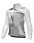 ALÉ Cycling winter long sleeve jersey - QUICK - white