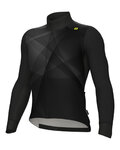 ALÉ Cycling winter long sleeve jersey - R-EV1 QUICK - black
