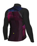 ALÉ Cycling winter long sleeve jersey - R-EV1 QUICK - bordeaux