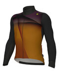 ALÉ Cycling winter long sleeve jersey - R-EV1 QUICK - orange
