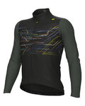 ALÉ Cycling winter long sleeve jersey - PR-E MEGABYTE - black