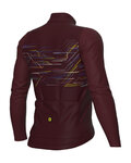 ALÉ Cycling winter long sleeve jersey - PR-E MEGABYTE - bordeaux