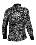 ALÉ Cycling winter long sleeve jersey - PRAGMA SAFARI - black/white