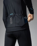 ALÉ Cycling winter long sleeve jersey - KLIMATIK K-IDRO - black