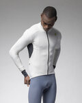ALÉ Cycling winter long sleeve jersey - KLIMATIK K-IDRO - white