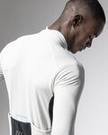 ALÉ Cycling winter long sleeve jersey - KLIMATIK K-IDRO - white
