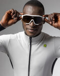 ALÉ Cycling winter long sleeve jersey - KLIMATIK K-IDRO - white