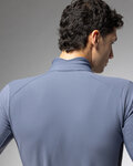 ALÉ Cycling winter long sleeve jersey - KLIMATIK K-IDRO - blue