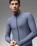 ALÉ Cycling winter long sleeve jersey - KLIMATIK K-IDRO - blue
