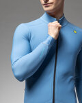 ALÉ Cycling winter long sleeve jersey - KLIMATIK K-IDRO - light blue