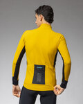 ALÉ Cycling windproof jacket - KLIMATIK K-TORNADO - yellow