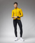 ALÉ Cycling windproof jacket - KLIMATIK K-TORNADO - yellow