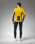 ALÉ Cycling windproof jacket - KLIMATIK K-TORNADO - yellow