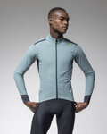 ALÉ Cycling windproof jacket - KLIMATIK K-TORNADO - light blue