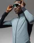 ALÉ Cycling windproof jacket - KLIMATIK K-TORNADO - light blue