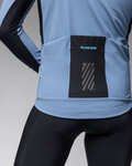 ALÉ Cycling windproof jacket - KLIMATIK K-TORNADO - blue